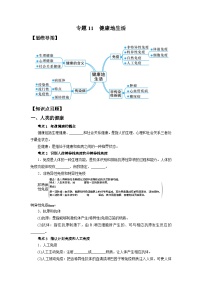 中考科学 二轮专题 专题11 健康地生活 学案