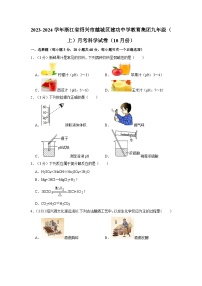 浙江省绍兴市越城区建功中学2023-2024学年九年级上学期10月月考科学试卷