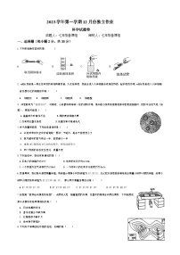 浙江省杭州市萧山城区六校2023-2024学年七年级上学期12月独立作业科学试题