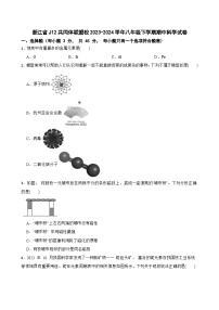 浙江省J12共同体联盟校2023-2024学年八年级下学期期中科学试卷