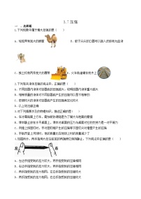 初中科学浙教版七年级下册第7节 压强同步训练题