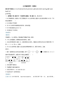 浙江省杭州市采荷中学2023-2024学年九年级上学期4月月考科学试题