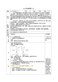 初中科学浙教版八年级下册第6节 光合作用第1课时教学设计