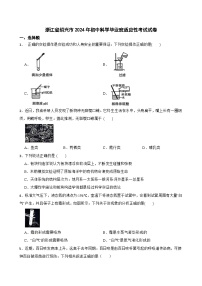2024年浙江省绍兴市诸暨市中考二模科学试卷