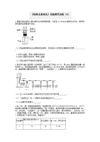 分类题型训练：第一章《物质及其变化》实验题（8） 浙教版科学九年级上册