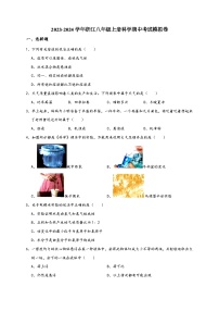 浙教版八年级科学上册讲练测浙江八年级上册科学期中考试模拟卷(原卷版+解析)