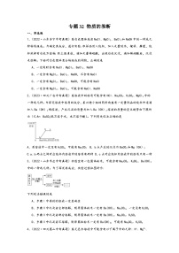 中考科学三年(2021-2023)真题分项汇编(浙江专用)专题32物质的推断专题特训(原卷版+解析)