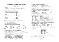 浙江省台州市玉环市实验初级中学2024-2025学年九年级上学期第一次月考科学试题