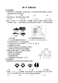 初中科学浙教版（2024）七年级上册（2024）第2章 丰富多彩的生命世界第4节 生物的分类优秀当堂检测题