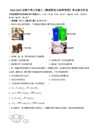 浙江省绍兴市越城区绍兴市元培中学2024-2025学年九年级上学期10月月考科学试题