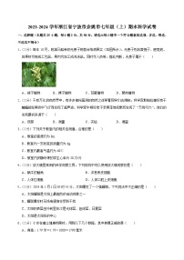 2023-2024学年浙江省宁波市余姚市七年级（上）期末科学试卷