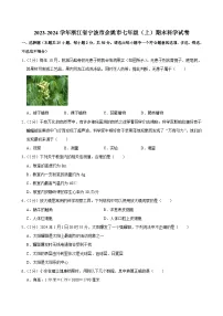 2023-2024学年浙江省宁波市余姚市七年级（上）期末科学试卷
