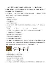 2023-2024学年浙江省金华市金东区八年级（上）期末科学试卷