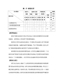 初中科学浙教版（2024）八年级上册（2024）第1节 感觉世界教案