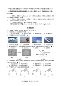 浙江省宁波市第七中学2024-2025学年八年级上学期期末考试科学试卷