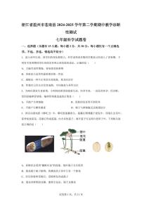2024~2025学年浙江省温州市苍南县七年级下册期中科学试题【附答案】