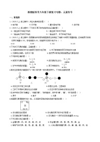 2020-2021学年浙教版科学八年级下册复习专题：元素符号 含答案