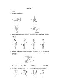 人教版八年级下册12.2 滑轮同步测试题