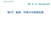 初中物理4 能源、环境与可持续发展教课ppt课件