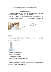 2021年山东省潍坊市中考物理真题及答案（Word版）