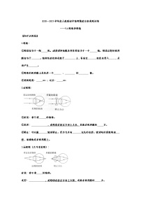 初中物理人教版八年级上册第4节 眼睛和眼镜课时练习