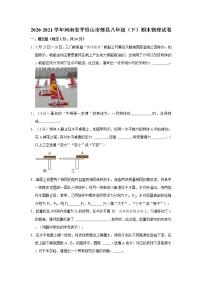 2020-2021学年河南省平顶山市郏县八年级（下）期末物理试卷  解析版