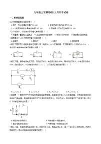 2020-2021年辽宁省铁岭市九年级上学期物理12月月考试卷附答案