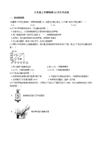 2020-2021年广东省广州市八年级上学期物理10月月考试卷附答案