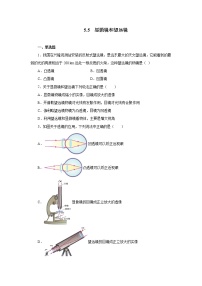 初中物理人教版八年级上册第5节 显微镜和望远镜同步训练题