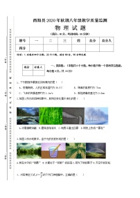 重庆市酉阳县2020-2021学年八年级上学期期末教学质量监测物理试题（word版 含答案）