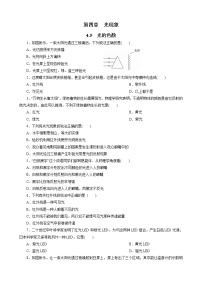 初中物理人教版八年级上册第四章 光现象第5节 光的色散巩固练习