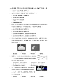 苏科版八年级上册3.2 人眼看不见的光同步训练题