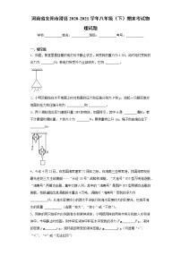 河南省安阳市滑县2020-2021学年八年级（下）期末考试物理试题（word版 含答案）