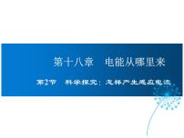 沪科版九年级全册第二节 科学探究：怎样产生感应电流教学课件ppt