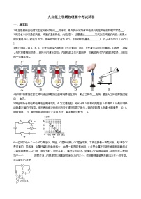 2021年河南省平顶山市九年级上学期物理期中考试试卷