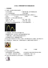 2021年河北省保定市九年级上学期物理期中教学质量检测试卷