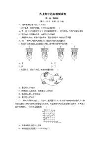 2021-2022学年度教科版九年级物理试卷 9上期中达标检测试卷