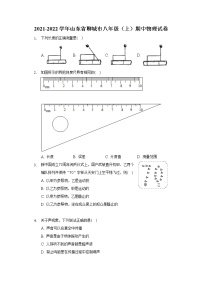 山东省聊城市八年级（上）期中物理试卷