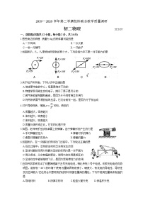 【名校试卷】昆山、太仓市2019-2020学年8年级物理下册校际联合教学质量调研 含答案(1)