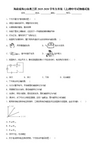 2019-2020学年九年级上学期海南省海口市美兰区期中考试物理试题（原卷+解析卷）