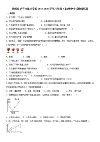 2019-2020学年八年级上学期贵州省毕节市梁才学校期中考试物理试题（原卷+解析卷）