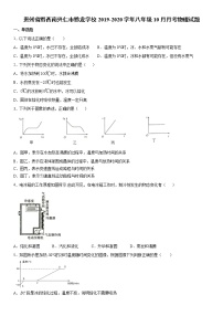 2019-2020学年八年级上学期贵州省黔西南兴仁市黔龙学校10月月考物理试题（原卷+解析卷）