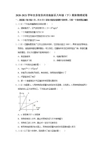 2020-2021学年江苏省苏州市高新区八年级（下）期末物理试卷