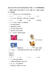 辽宁省大连市金州区2020-2021学年八年级下学期期中物理试卷（word版含答案）