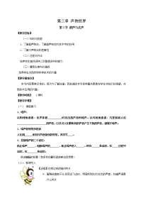 沪科版八年级全册第三节 超声与次声教学设计