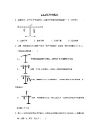 初中物理人教版八年级下册12.1 杠杆精练
