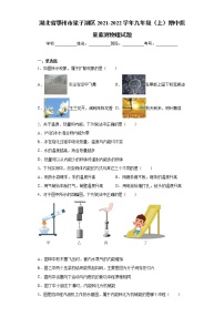 湖北省鄂州市梁子湖区2021-2022学年九年级（上）期中质量监测物理试题（word版 含答案）