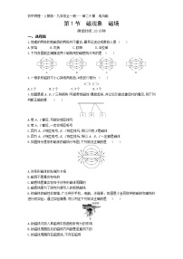 物理人教版第1节 磁现象   磁场一课一练