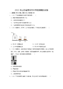 2021年山东省泰安市中考物理模拟试卷