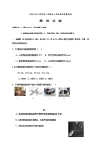 山东省德州市宁津县2020-2021学年八年级上学期期末考试物理试题